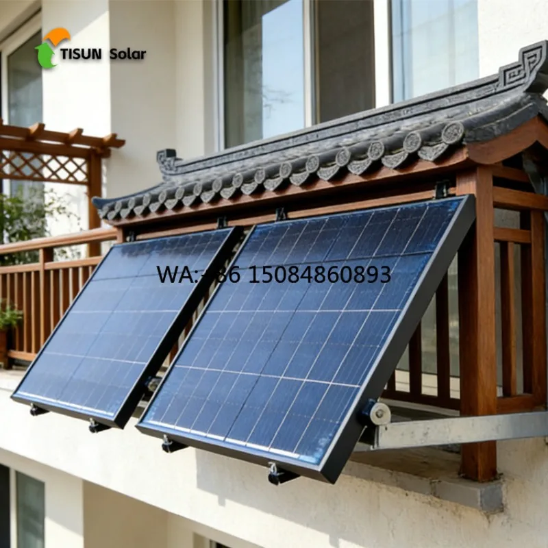 Solar balcony power generation2000W Tisun Balcony Solar System Plug-in Balcony PV with Complete Solar Kit Home Use