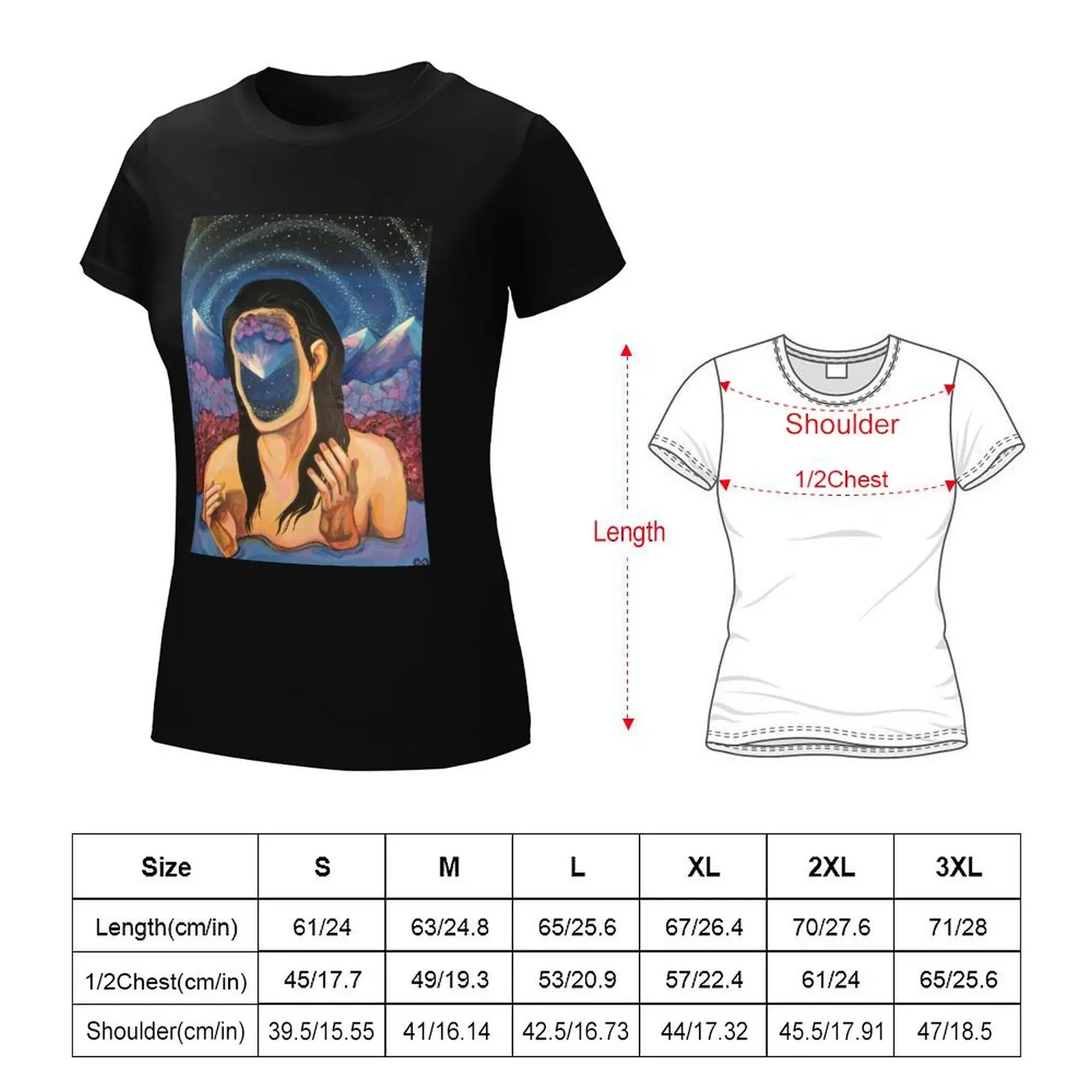Loss of Identity' for Art on a Mission T-Shirt tops Aesthetic clothing tshirts for Women