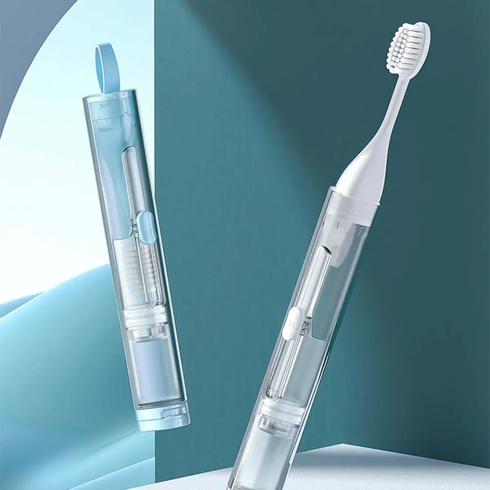 

Portable Hiking Plastic Toothbrush Set Folding Toothbrush Toothpaste Storage Kit Tooth Clean Tools