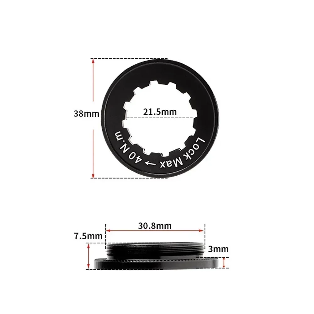 Bike Bicycle Centerlock Disc Brake Lockring Part 38x7.5mm For-Shimano Deore XTR XT SLX Cycling Lock-Ring Accessories