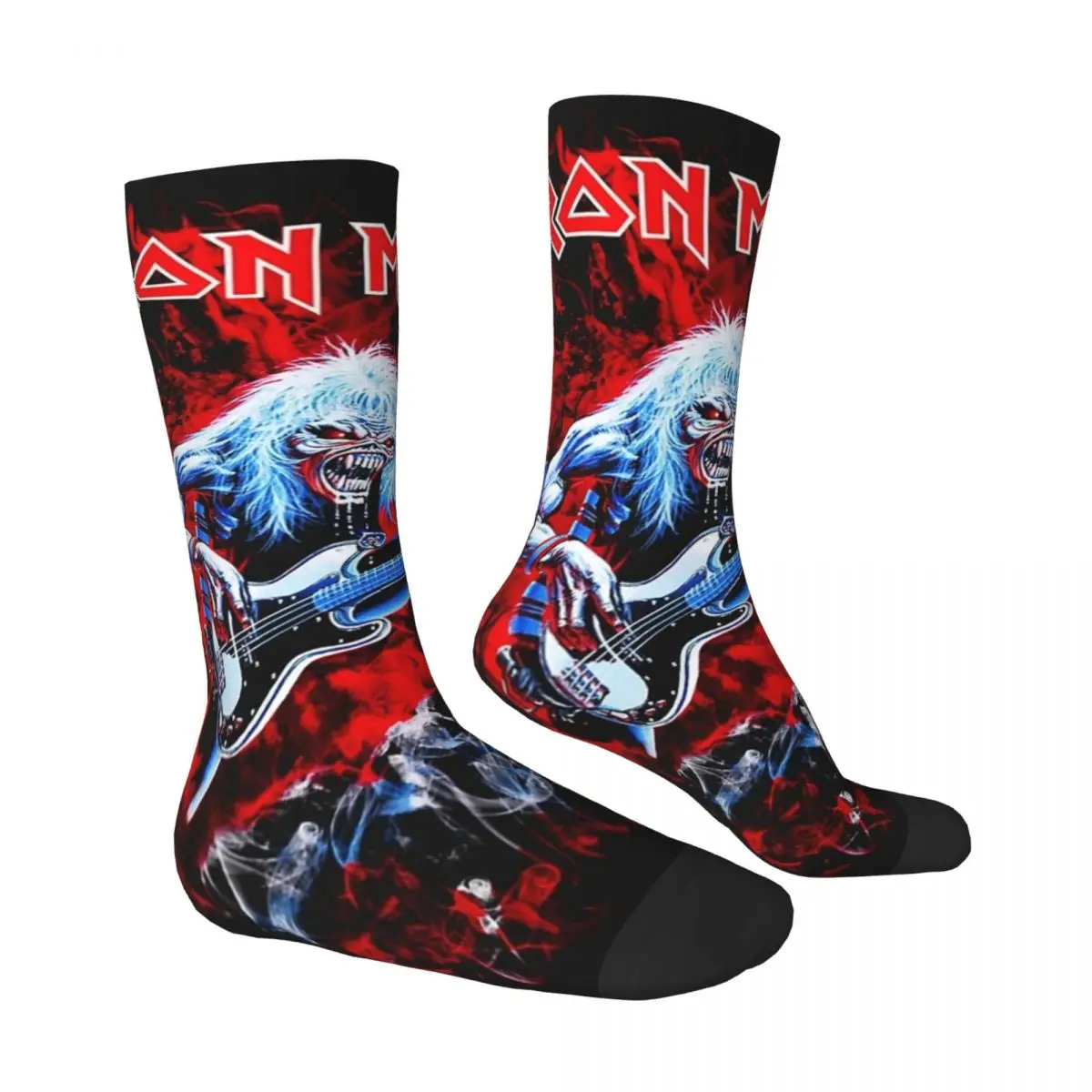 Iron Maidens Stockings metal music Printed Fashion Socks Autumn Anti-Slip Socks Men Outdoor Sports Soft Breathable Socks