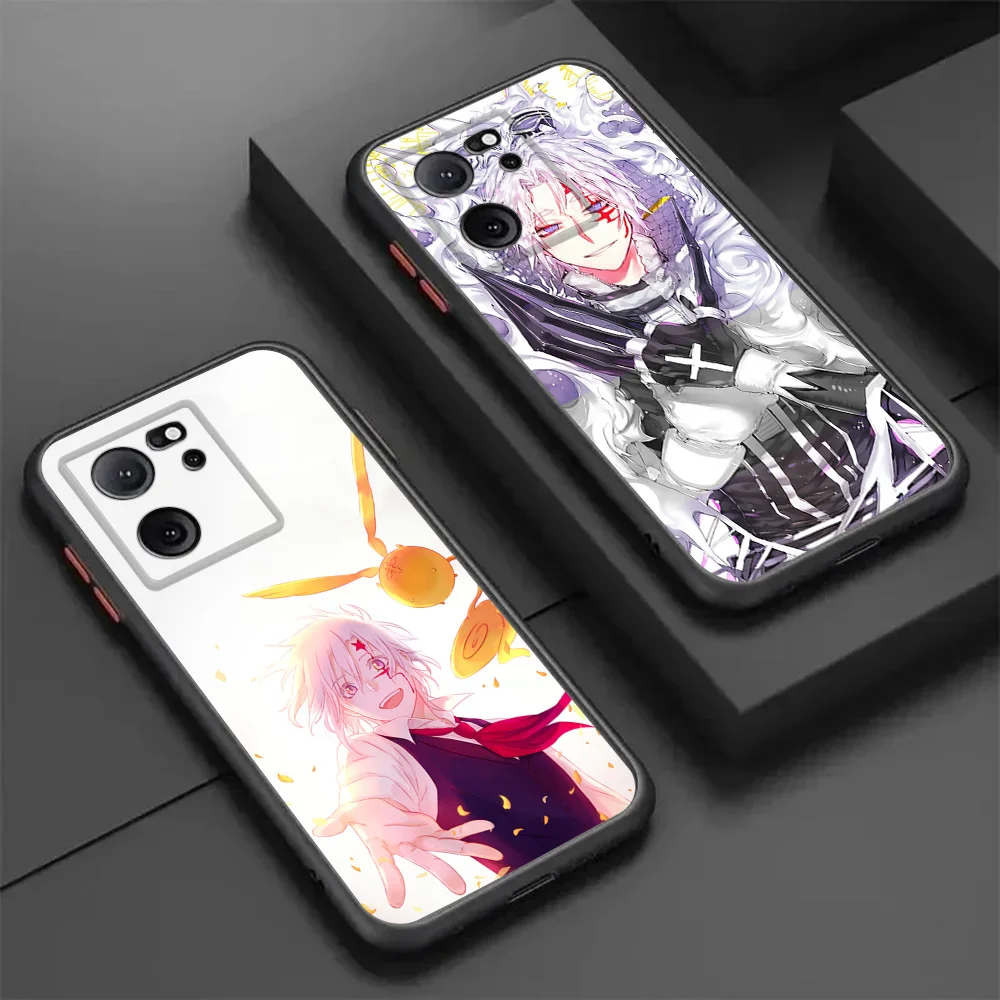 Phone Case For Xiaomi Redmi Note 13 Pro 5G 12s 12c 12 12t 12x 11s 11t 11Lite D. GRAY MAN Anime Translucent Matte Soft Back Cover