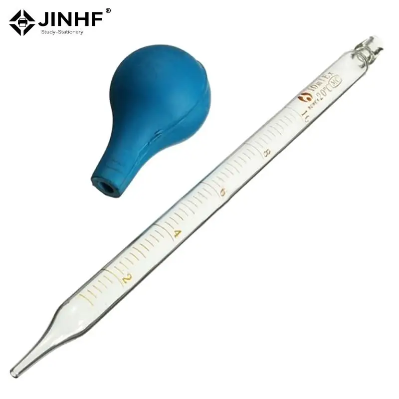 10ml Transparent Rubber Head Glass Dropper Glass Pipette Lab Dropper Pipet With Scale For Lab Experiment Supplies