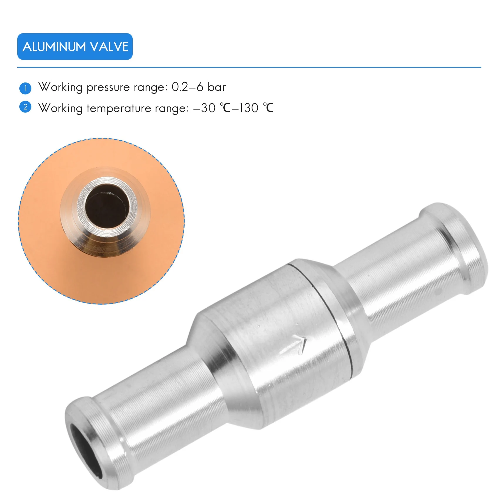 #31R (silver)10mm Check Valve Brake Servo Booster One Way Valve Aluminum Valve,Automotive Parts & Accessories