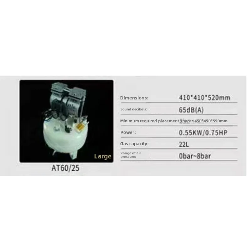 Silent Oil-Free Air Compressor 2.6cfm 90psi High Flow Tru-Duty Pancake Compressor for Nail Gun Impact Wrench Inflation