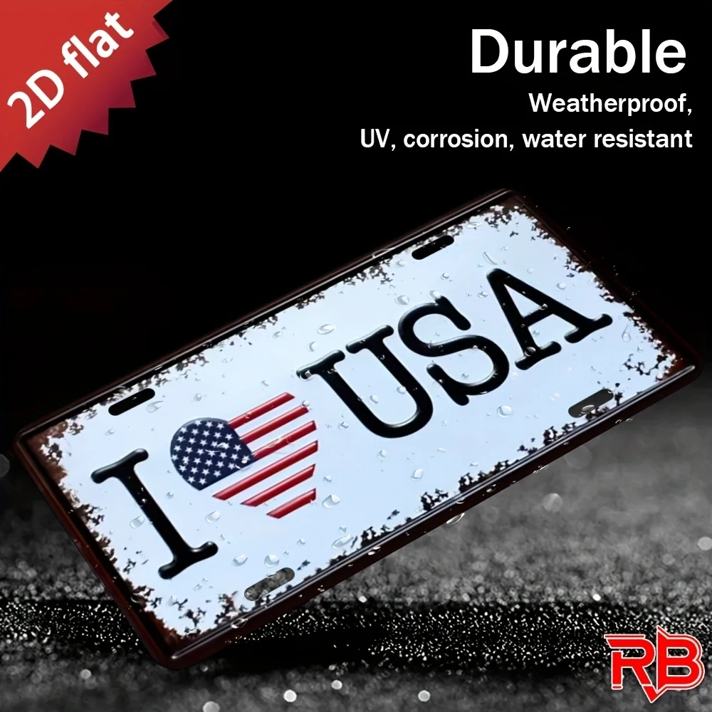 2D Flat, 1pc, Metal Sign, 12*6In, Suitable for Various Festival Decorations, for Home Cafes, Indoor/Outdoor Use, Garage Room