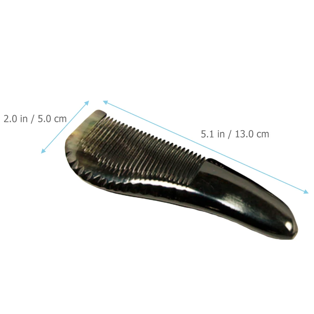 2pcs Portable Ox Horn Comb Ox Horn Comb Women Hair Comb Scalp Massaging Comb Women Hair Accessory Care Tool For Home Hair Salon