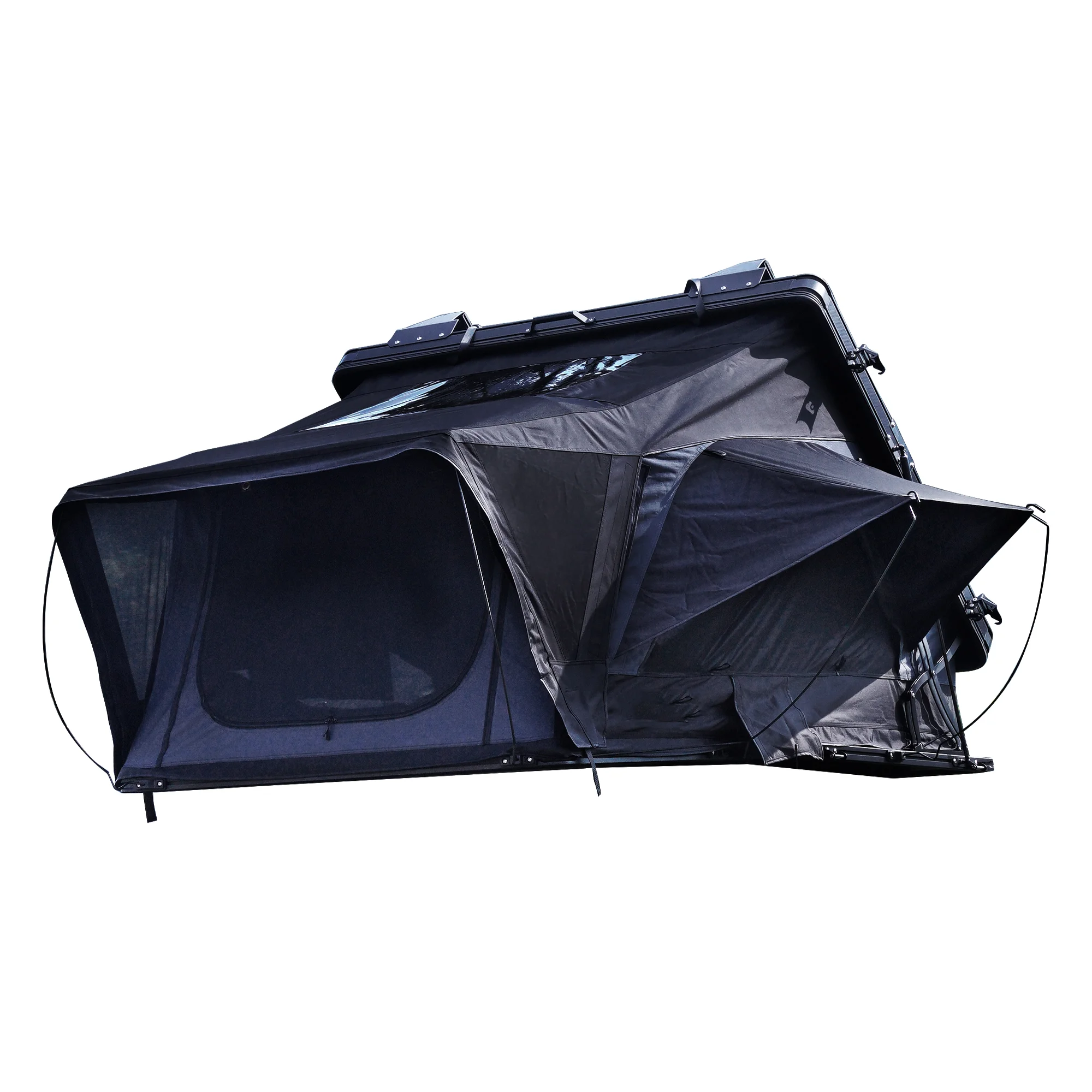

300gsm Polyester 3-4 Person Roof Top Tent Hardshell Camping Hiking Outdoor ABS Hard Shell Roof Tent Dachzelt