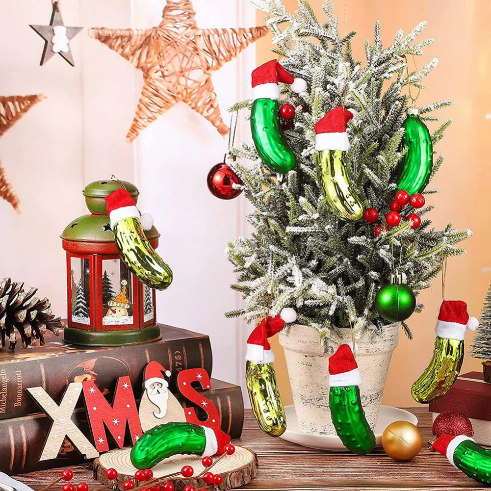 Christmas Pendant Xmas Decorations Home Cucumber Tree Hanging Ornaments Tree Walll Door Window Hanging Decoration