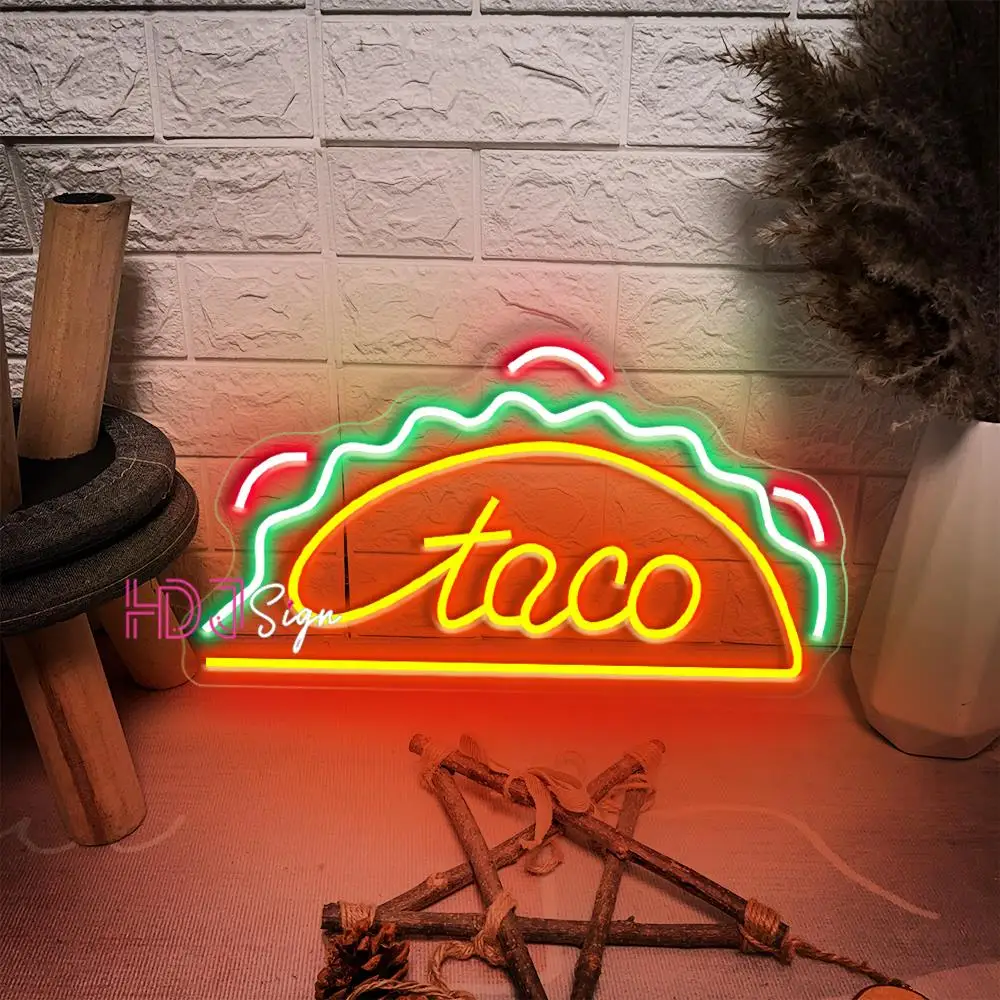 

Tacos Neon Sign Light Mexican Restaurant Neon Led Sign Eating Room Decor Wall Neon Lights For Kitchen Bar Stree Food Store