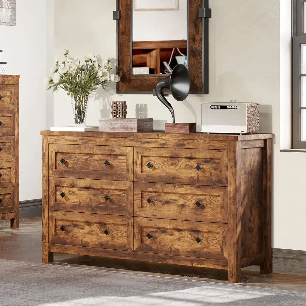 54 Wood Dresser Wit…