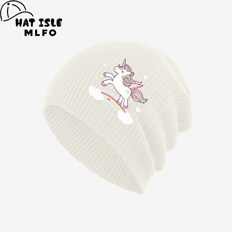 Halloween Vibe Kids Knit Beanie 1‑3Y Spooky Puppy Pumpkin Print Toddler Cold Hat Festival Party Children Headwear view 4