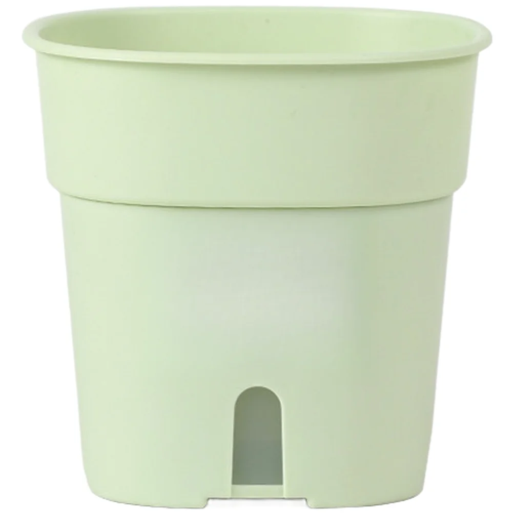 Indoor Desktop Self Watering Pot with Dual Compartment Layout and for root Ventilation 12.1 x 9.4 x 12.3 cm Indoor