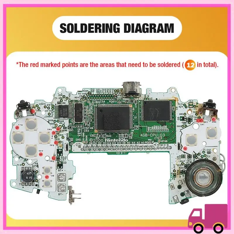 Compact For GBA Membrane Button Tactile Upgrade Modify Kit With Screwdriver Kit For GBA Console Replacement Repairs Accessories