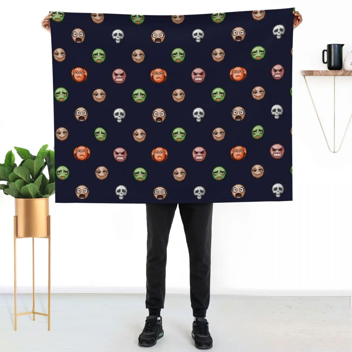 

Moodle pattern, PZ Throw Blanket Stain Resistant Cozy Warm Blanket
