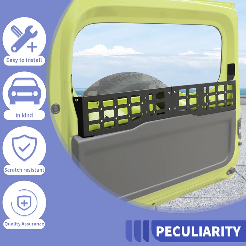 باوا سيارة الباب الخلفي نافذة تخزين الضميمة رف صندوق تخزين لسوزوكي جيمي 2door 2019 2020 2021 2022 2023 2024 2025