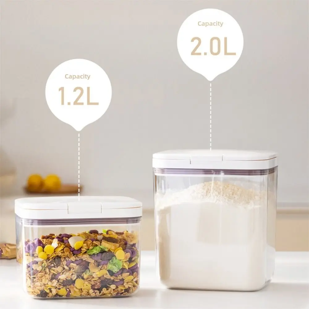 High Quality Vacuum Storage Tank Large Capacity Food Grade Sealed Tank Stackable Moisture-proof Storage Box Kitchen Storage