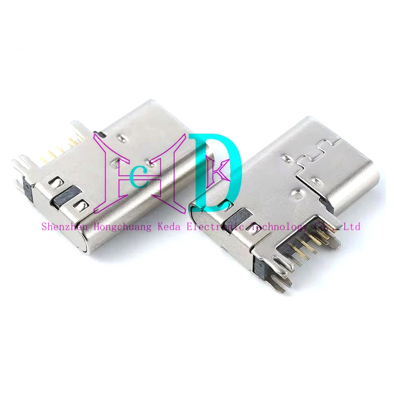 5PCS USB type-c connector Female/male TYPE-C usb3.1 Interface 6P connector plug 14P Vertical mount 9P 16P 24PIN sinking board