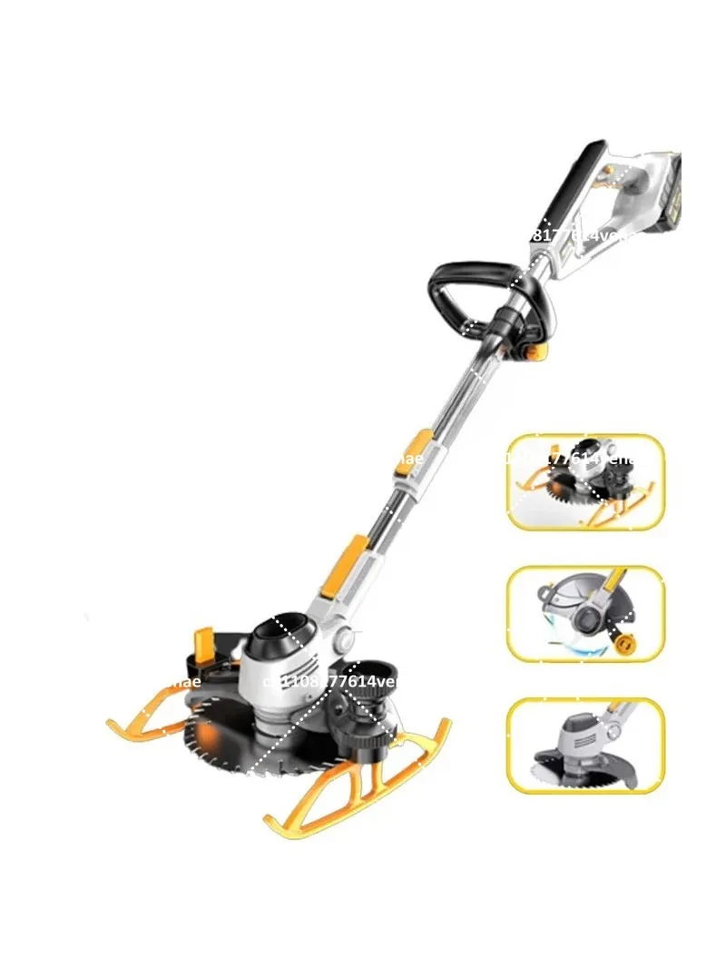 Handheld Electric Lawn Mower Retractable Grass Trimmer Adjustable Length Garden Pruning Power Tool