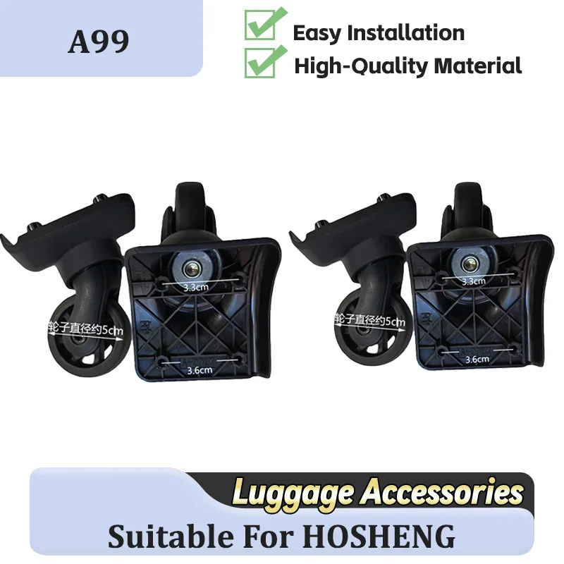 

For HOSHENG A99 Suitcase Wheel Replacement Kit - Easy Install Kit360° Spinner Wheels Replacement with (2PCS/4PCS)