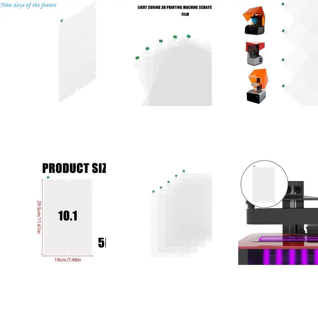 

5pcs Quality LCD защитные пленки листы для -принтеров M7PRO, повышает безопасность экрана. Высокая передача E65A E65A