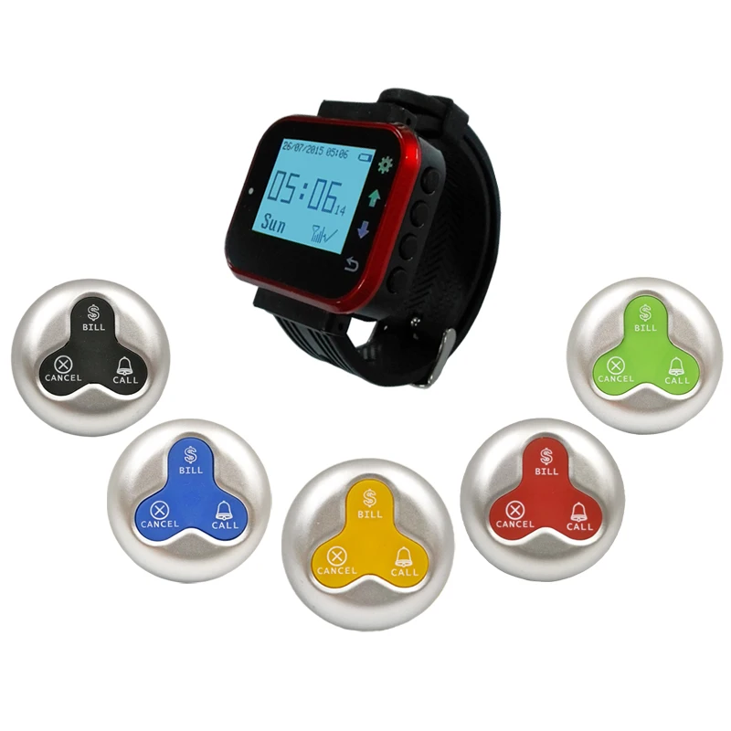 High quality restaurant pager wireless calling system buzzer system and watches