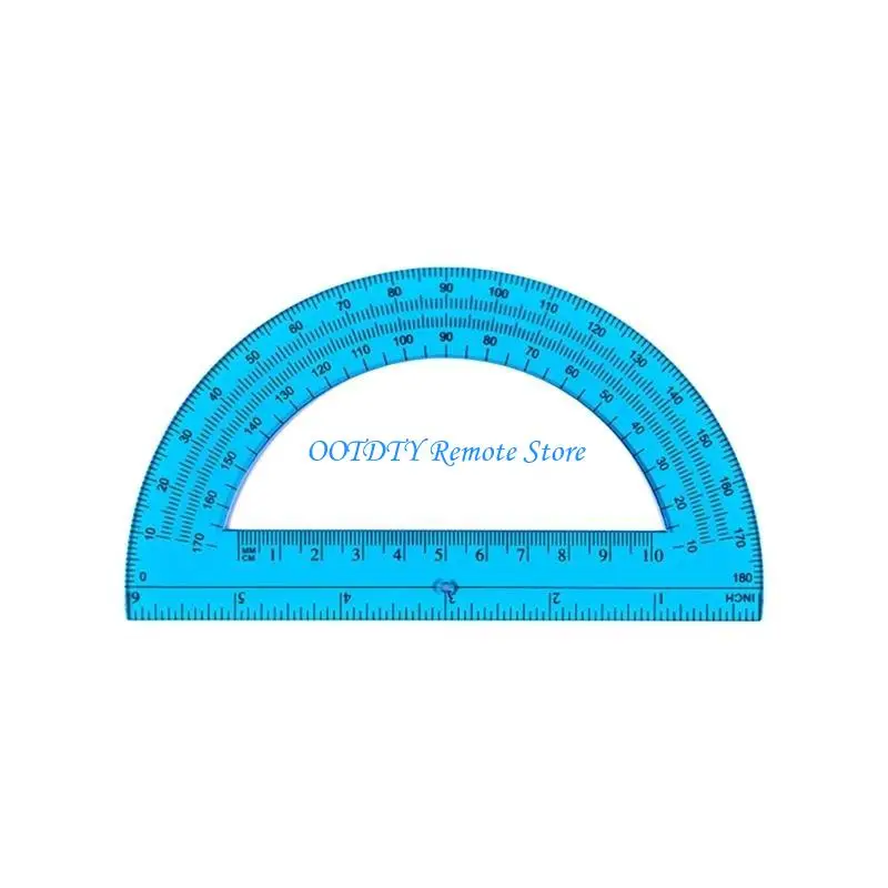5pcs Mathematik -Langteile 180 Grad Kunststoff -Protraktor 6 -Zoll -Protraktoren für die -Erstellung,