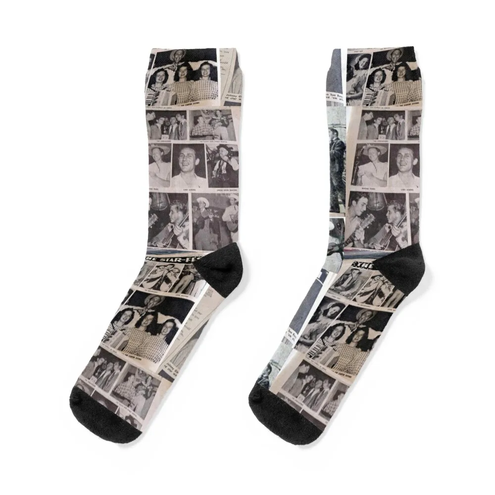 

1950's Country Stars Socks anti slip football christmass gift Men's Socks Women's