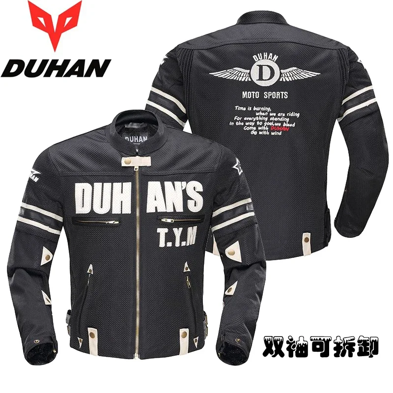 

DUHAN Motorcycle Jacket Men Motorcycle Armor Protector DUHAN Pants Moto Cycling Jacket Motocross Chaqueta Summer Riding Clothes