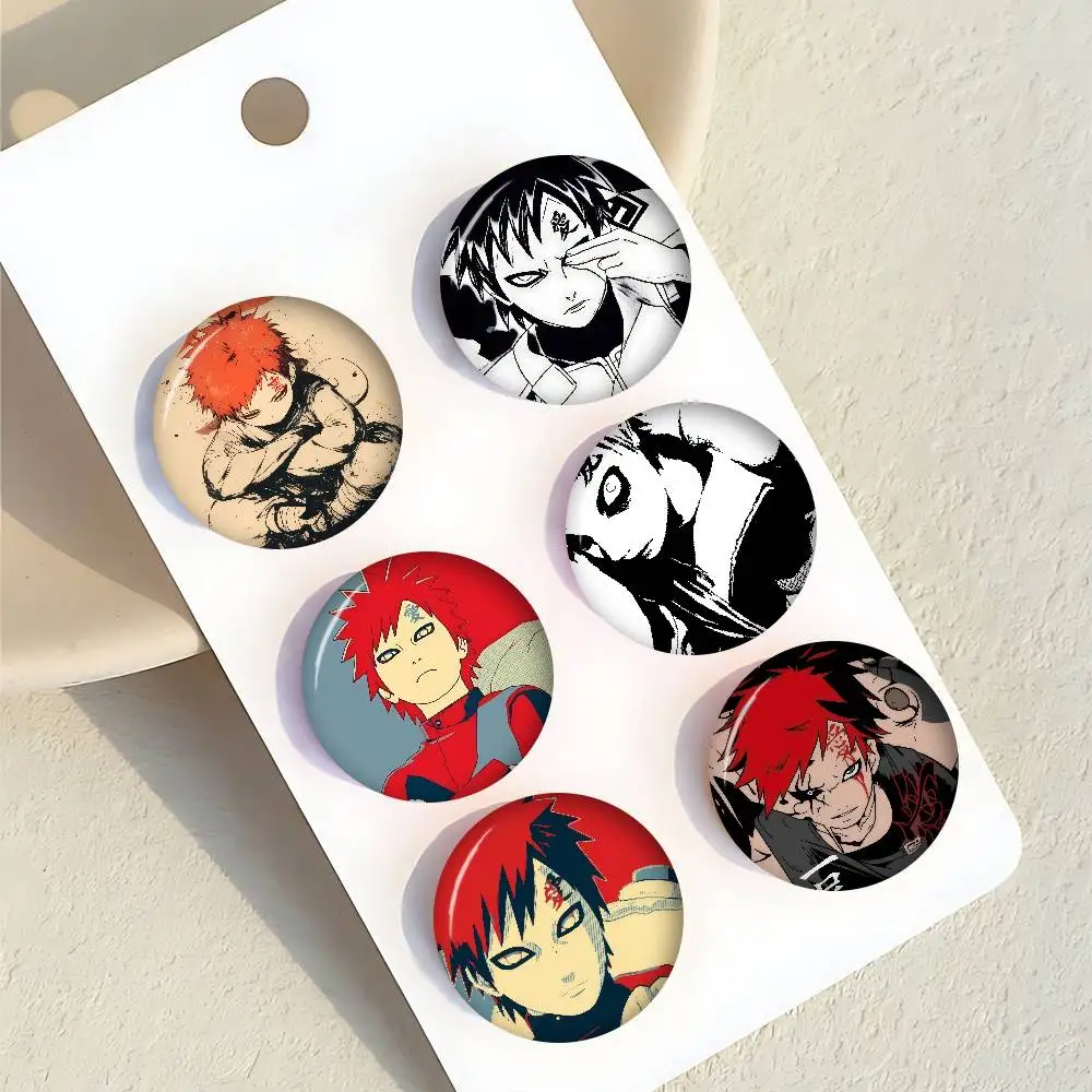 Cartoon-Broschen, Anime-Abzeichen, runde handgefertigte Brosche, Anstecknadeln, Schmuck für Rucksack, Kleidung, Geschenke, Anime G-Gaaraes Japan