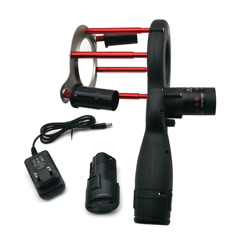Condizionatore d'aria elettrico per avvolgitrice a nastro, avvolgitrice per nastro per aria condizionata Strumenti per avvolgimento fascette per tubi da 7 cm WK-600
