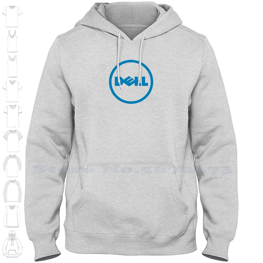 Dell Logo Casual Clothing Sweatshirt 100% Cotton Graphic Hoodie