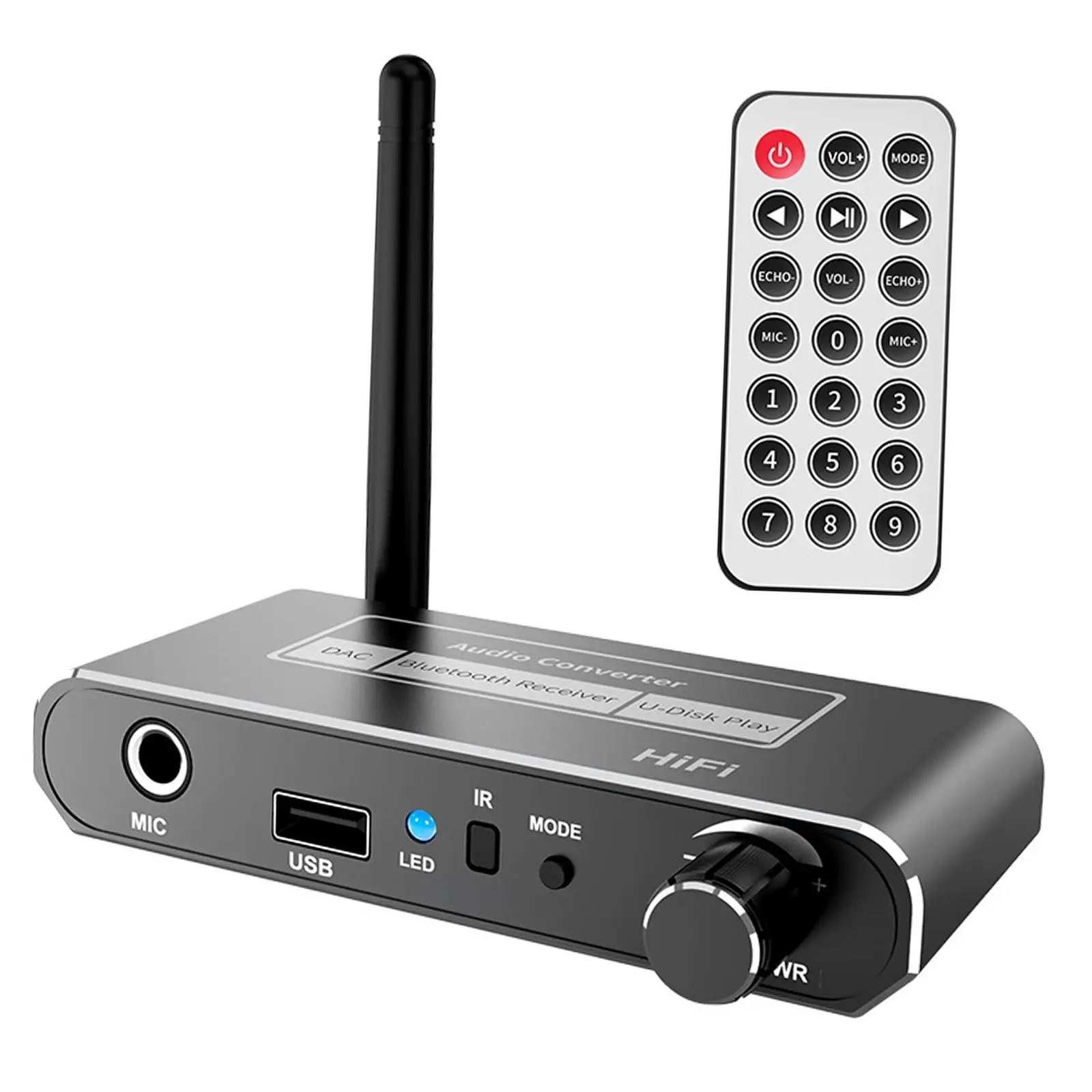 Audio Receiver Adapter Low Latency V5.2 Music Receiver for Tablet Laptops