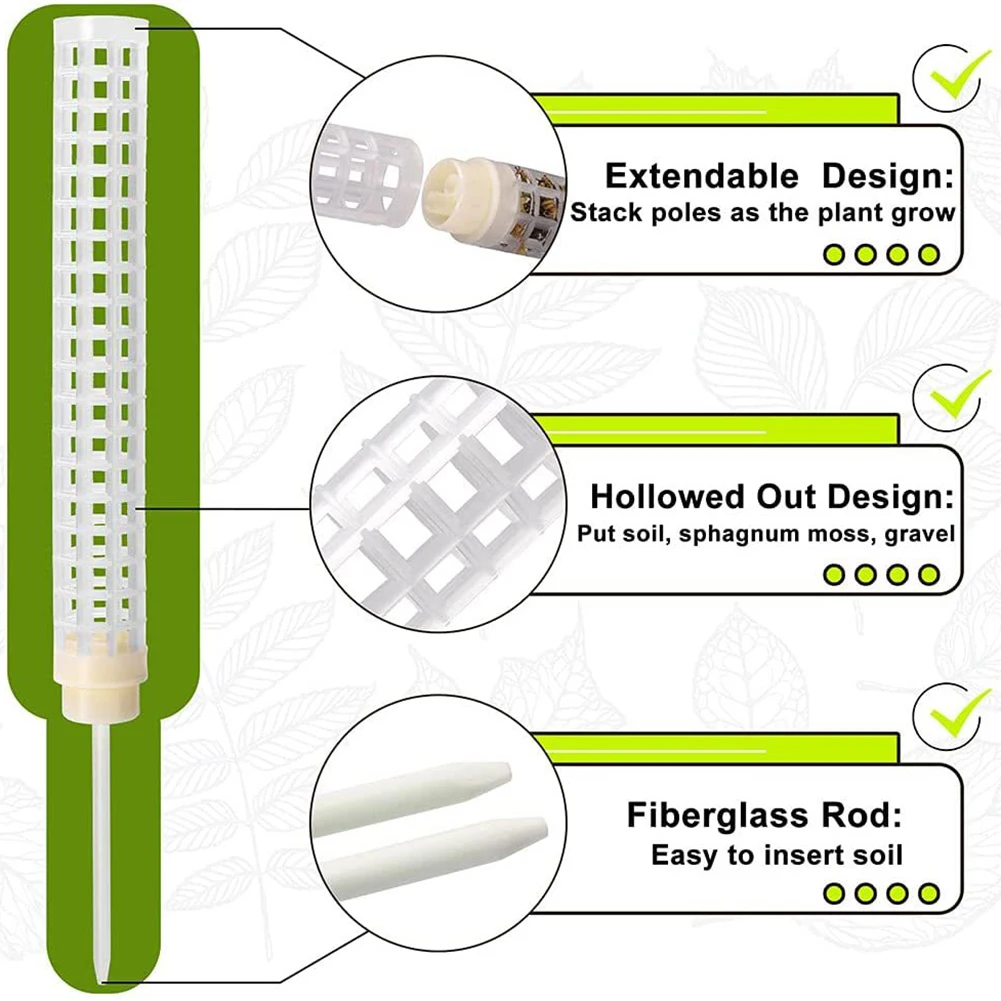 Plant Tie Moss Poles Ivy Money Plant Moss Poles PP Plant Climbing Plant Support Plant Climbing Tools 2set Plant