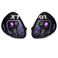 TANGZU Xue Tao 10 mm Unidad de diafragma de vidrio con controlador dinámico único Auriculares con monitor intrauditivo para juegos