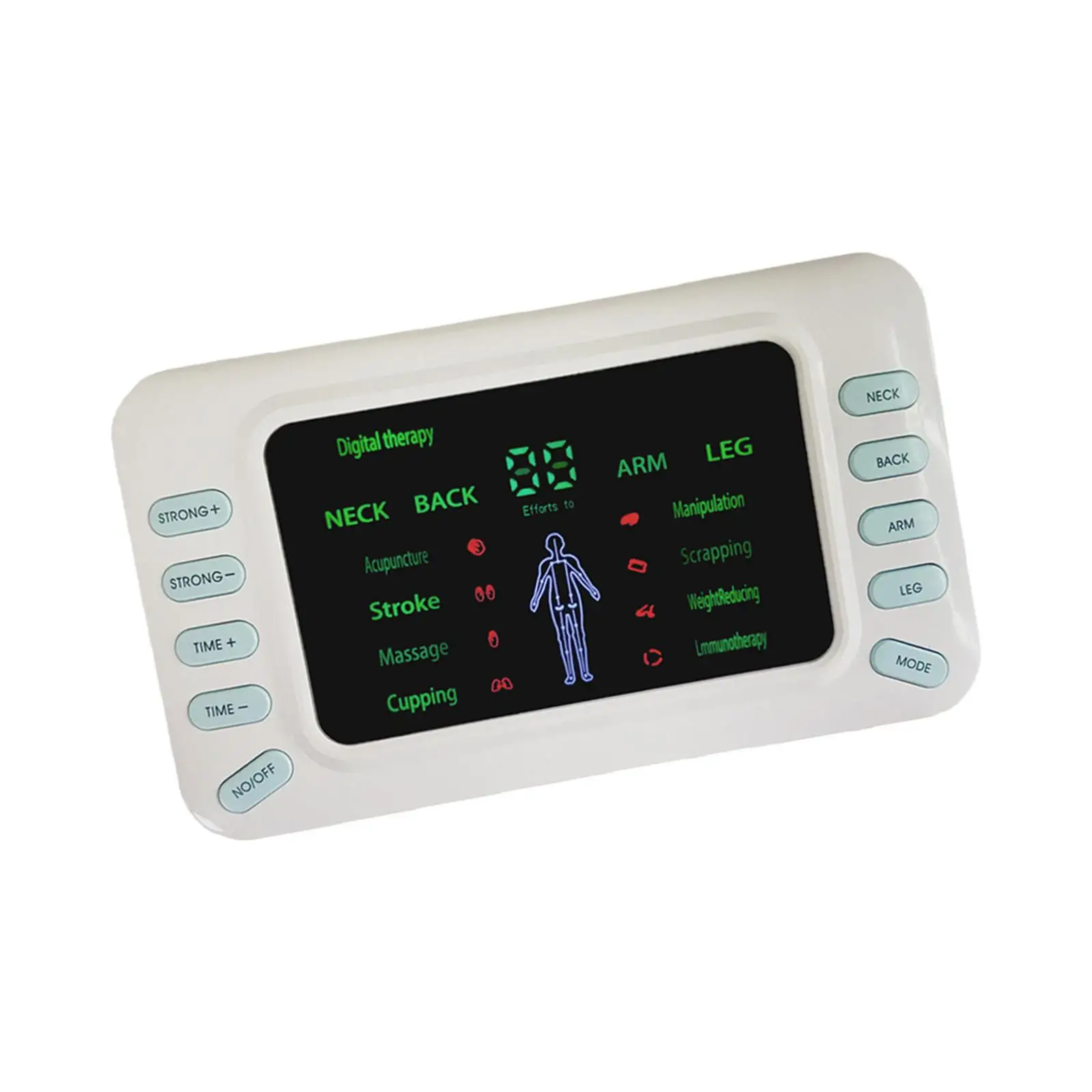 Electric Pulse Massager 8 Massage Modes Handheld Medium Frequency Tens Unit