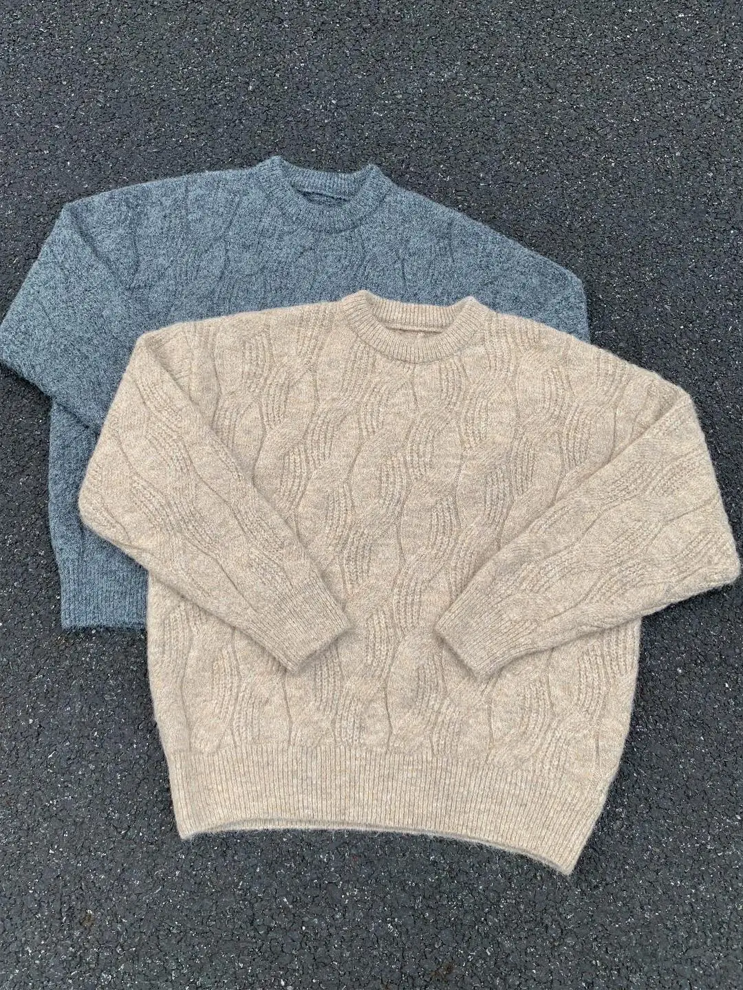 

Arctic Fce Thiened f High Collar Men's Knitted Sweater round Ne Pullover Vintage Sle Warm Long Sve Outerwear