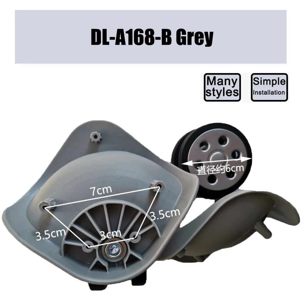 Suitable For DL-191B Trolley Case Wheel Pulley Sliding Casters Universal Wheel Luggage Wheel Slient Wear-resistant Smooth