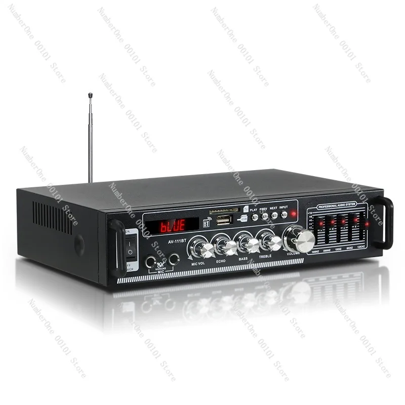 AV-111BT High Power Bluetooth Audio Amplifier Preamp Postamp HiFi Fever Amp For Stereo Speaker