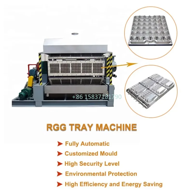 Factory Paper Egg Tray Making Machine Plastic Aluminium Egg Tray and Box Molding Equipment Egg Tray Making Product Line