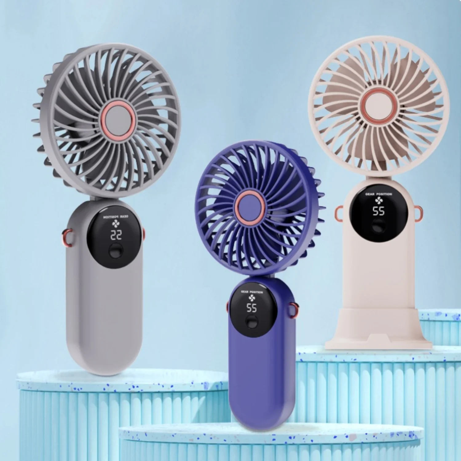Idealny przenośny i wydajny wentylator osobisty zasilany bateryjnie dla artystów i techników w podróży - idealny do makijażu i rzęs