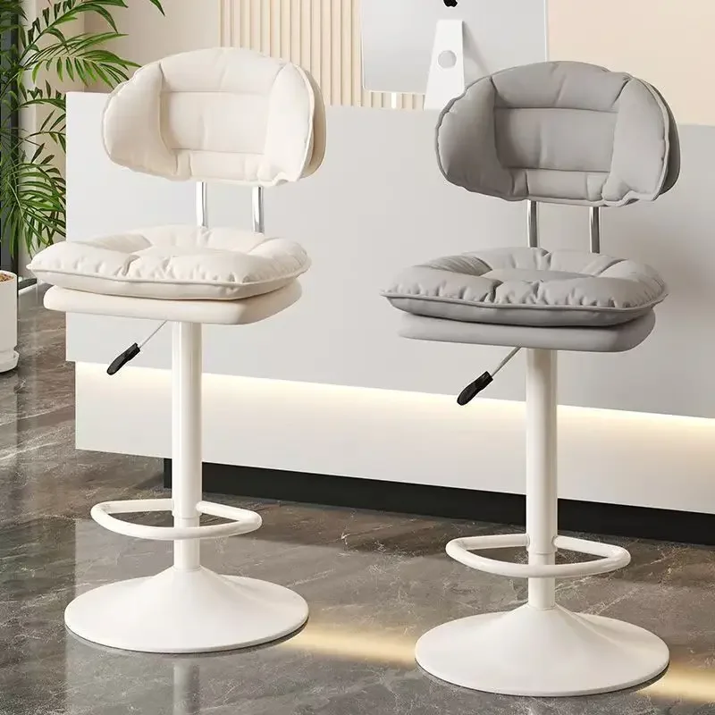 

Luxurious Home Bar Stool High Back Swivel Adjustable Kitchen Counter Chair Modern Minimalist Bar Seating Set Bar Stools Chair