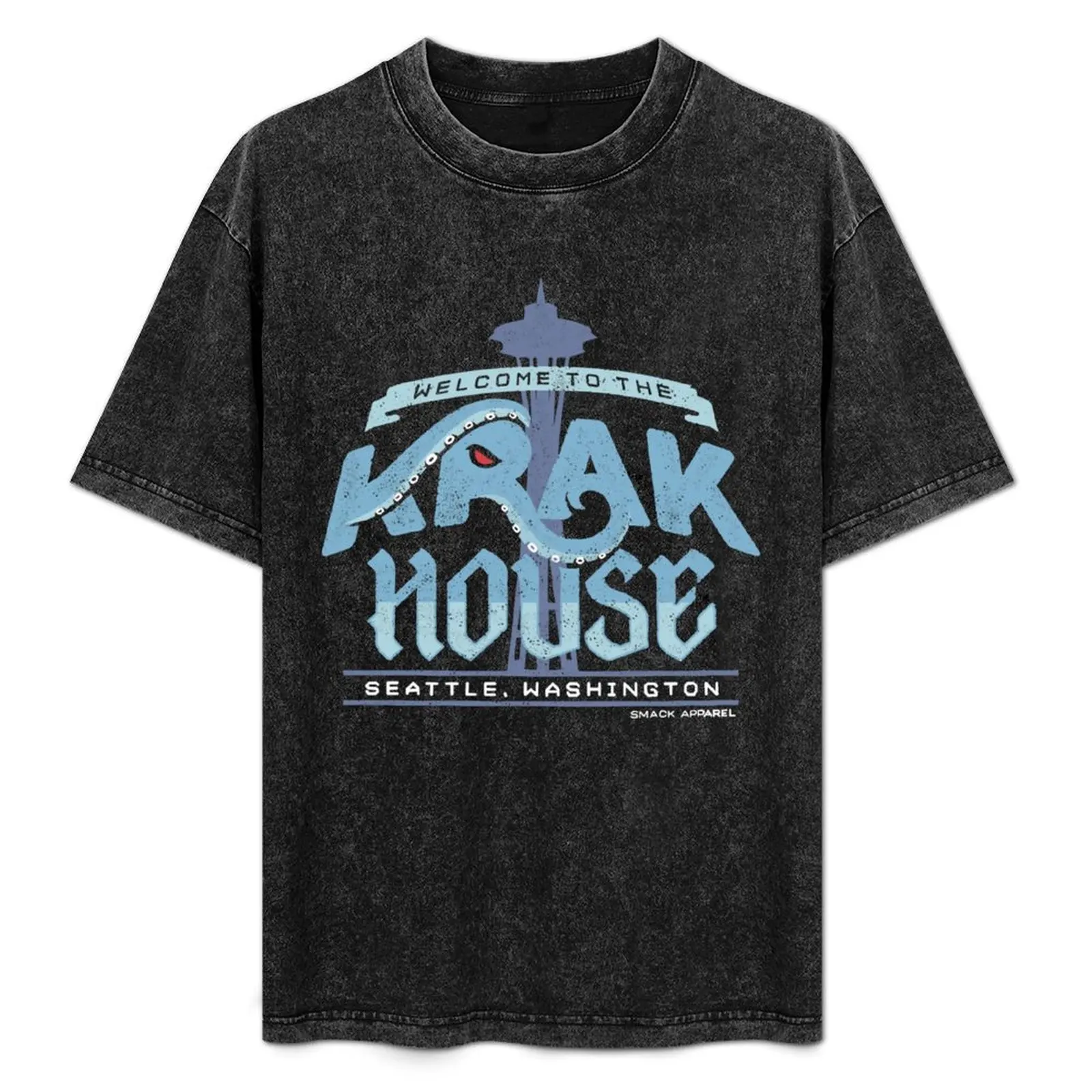 Bienvenido a la tienda Krak House Seattle Hockey Shirt, camiseta esencial de color liso