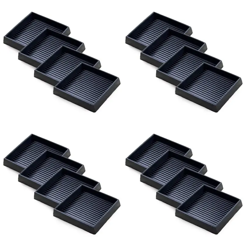 

Набор из 16 противоскользящих накладок для мебели - квадратные резиновые подставки 2,5x2,5 дюйма, противоскользящие накладки на ножки - для диванов, стульев, кроватей - AT30