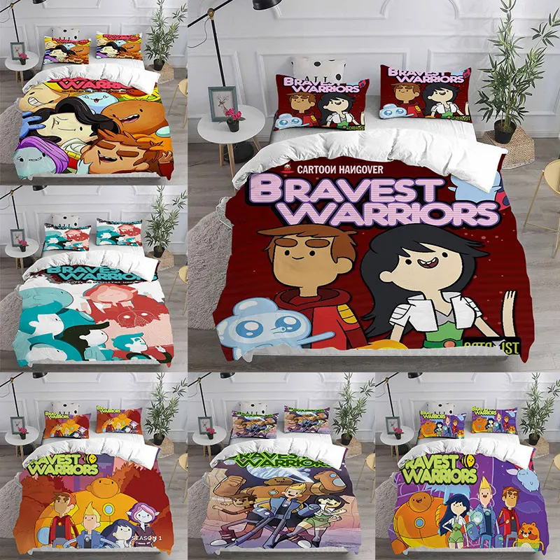 Bravest Warriors Bedding Sets Comforter Quilt Bed Cover Duvet Cover Pillow Case 2-3 Pieces Sets Kids Adult Size