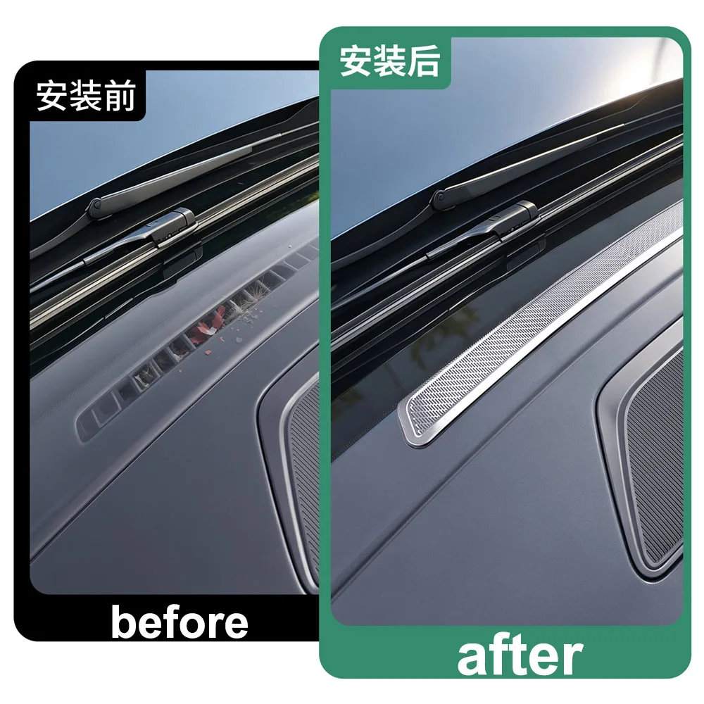Fit For BYD Qin Max 2026 2027 Air Outlet Mask In Front Of The Dashboard Car Parts Stainless Steel Decorative Cover Anti-clogging