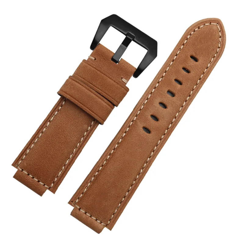 Genuine Leather Watch Strap for  Timex Tide T2n721 T2n720 Tw2t76500 Tide Series Men\'s Raised Mouth Watchband Accessories 16mm