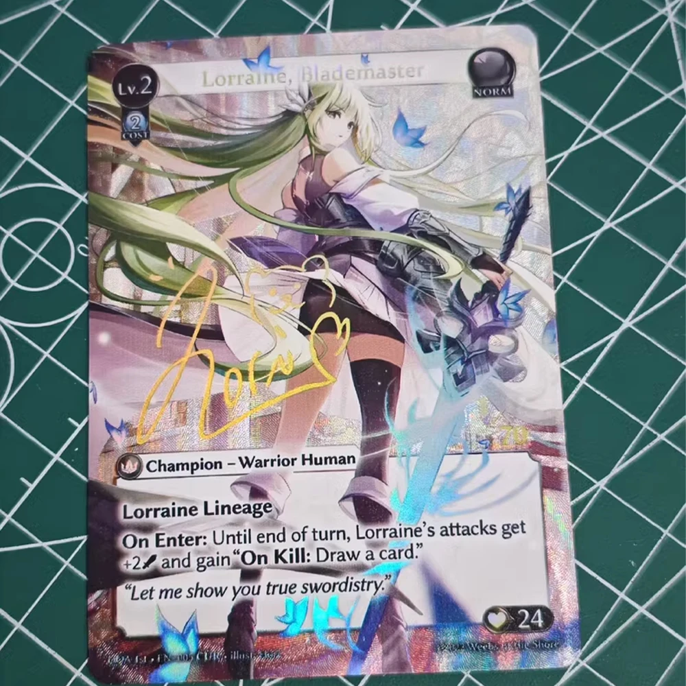 Grand Archive TCG Anime Collection Card Dawn of Ashes Bronzing Signature Card Textured Refractive Color Flashing Child Gifts