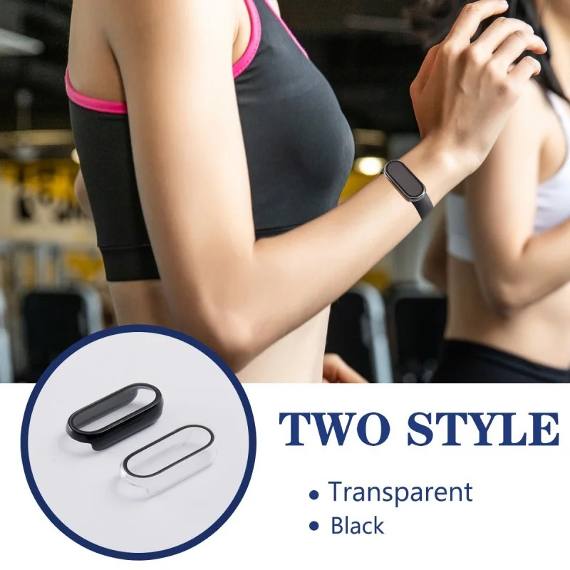 Watch Protective Film with Case for Xiaomi Mi Band 6 5 4 3 Smart Watchband Bracelet 3D Full Screen Anti-Scratch Protector Films