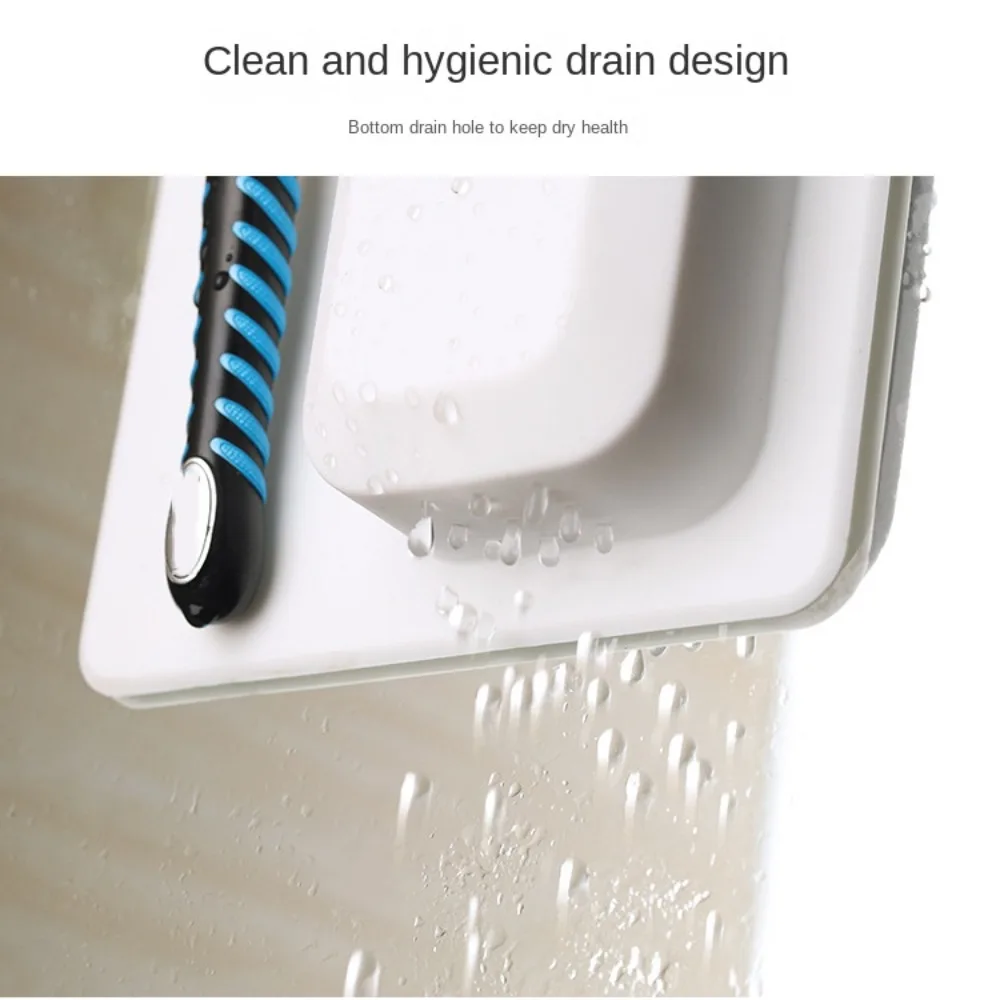 Durable Silicone Toothbrush Holder 6 Colors No Glue Required Razor Holder Suction Cup Bathroom Storage Bathroom